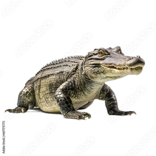 crocodile isolated on transparent or white background © Pixel Prophet