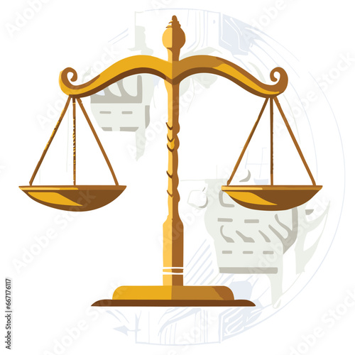 Sword and Scales Vector Design Magic