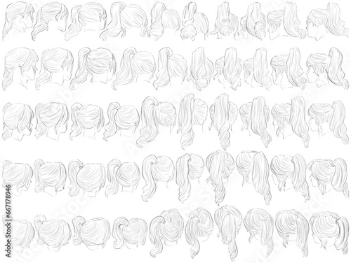 50 Heads - Digital Art (3D to 2D)