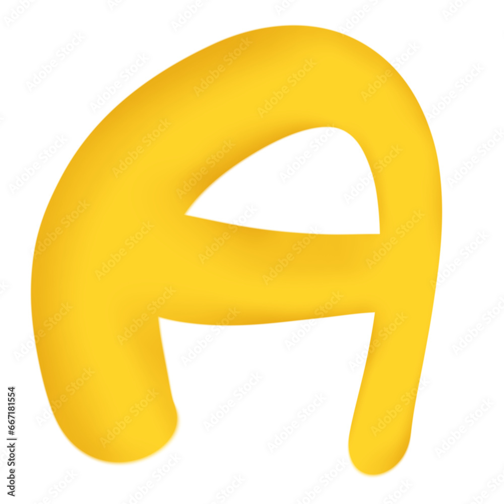 Alphabet capital letter A colored 3D handwriting font style graphic design icon clipart cartoon Alphabet capital letter A colored 3D handwriting font style graphic design icon clipart cartoon