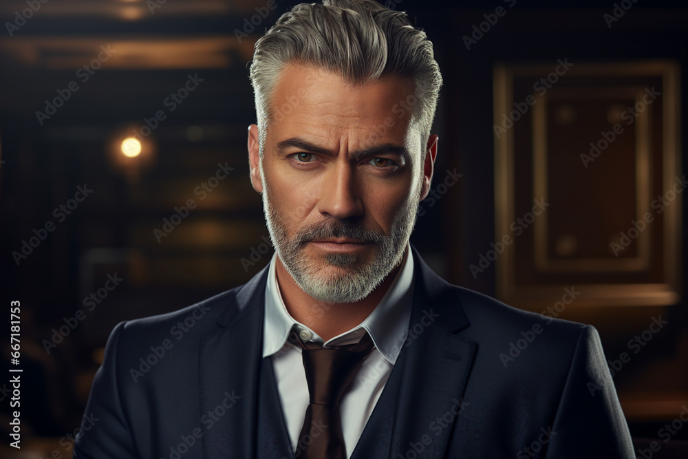 Generative ai modern technology portrait of attractive virile man specialist ceo in office Generative ai modern technology portrait of attractive virile man specialist ceo in office