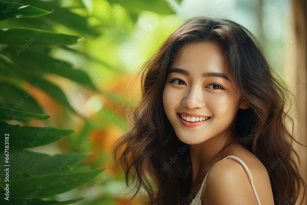 Generative AI photography of charming girl enjoying summer vacation outdoors and sunny weather Generative AI photography of charming girl enjoying summer vacation outdoors and sunny weather