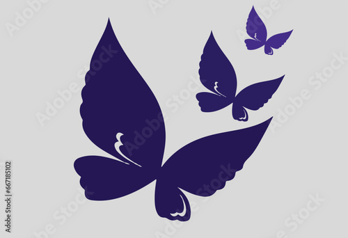 unique and colorful butterfly design vector © U_H_Sohana