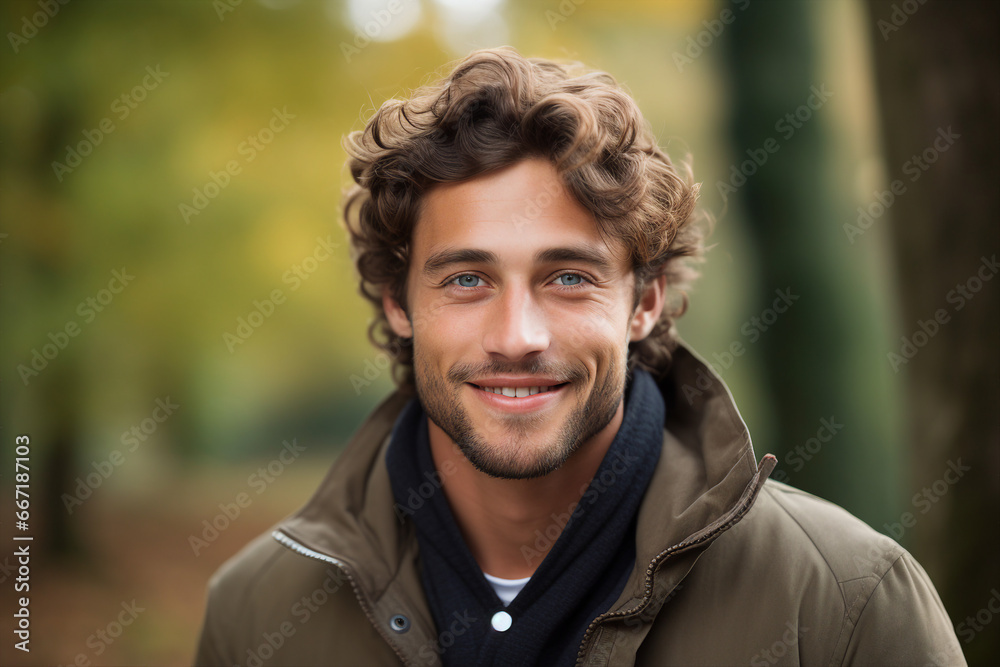 Modern photography portrait of handsome man created with generative ai technology Modern photography portrait of handsome man created with generative ai technology