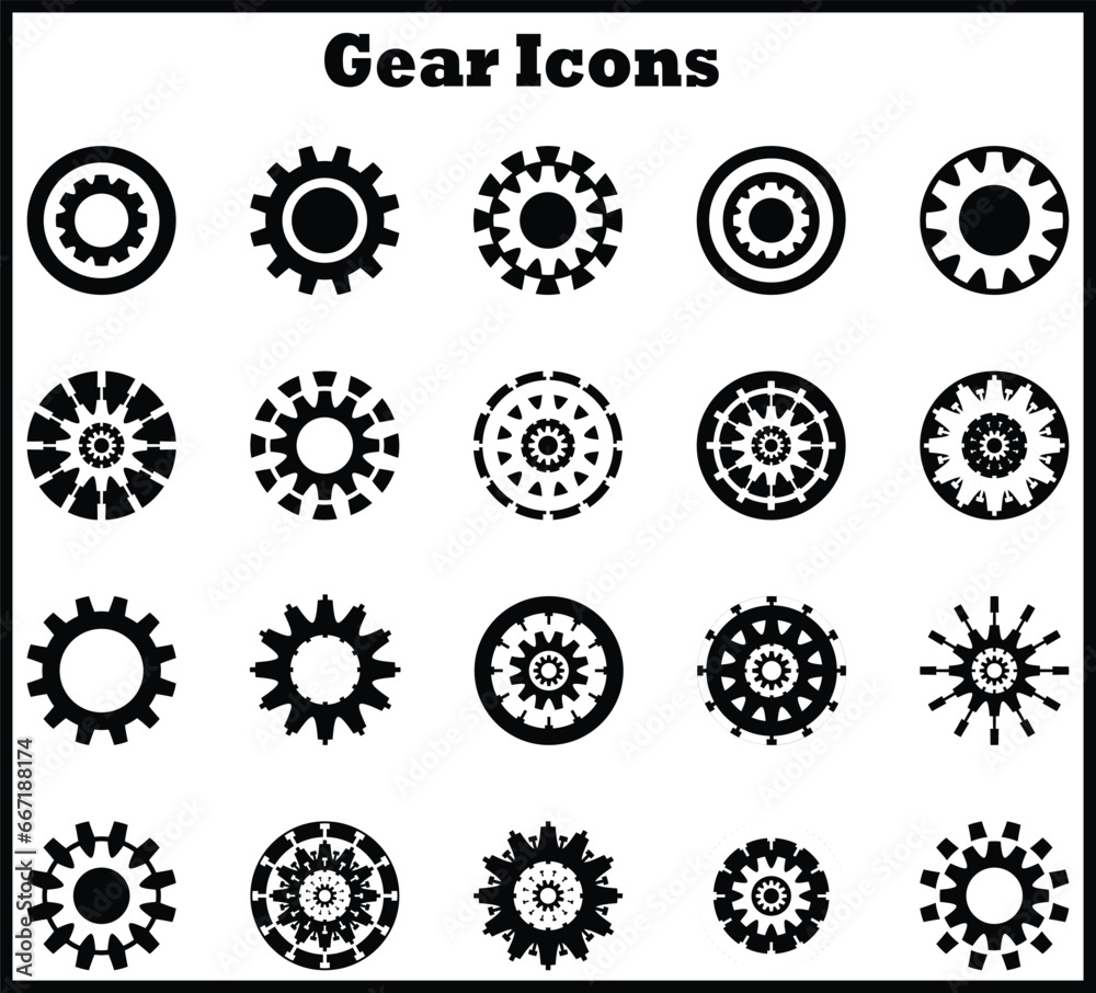 Gear Icon Vector, Setting Icon Vectors Gear Icon Vector, Setting Icon Vectors