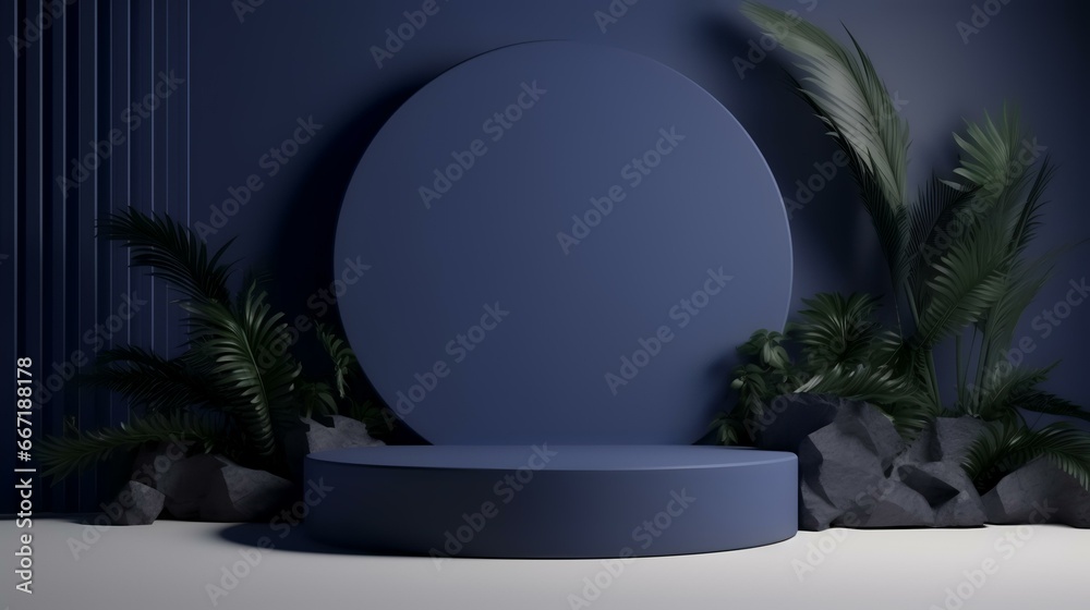 Abstract background mockup scene with podium Abstract background mockup scene with podium