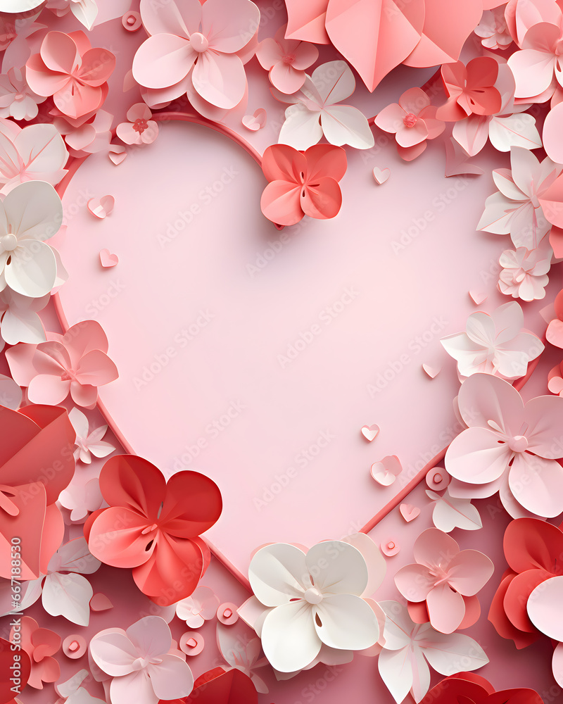Love hearts background paper origami style - Valentines design theme Love hearts background paper origami style - Valentines design theme
