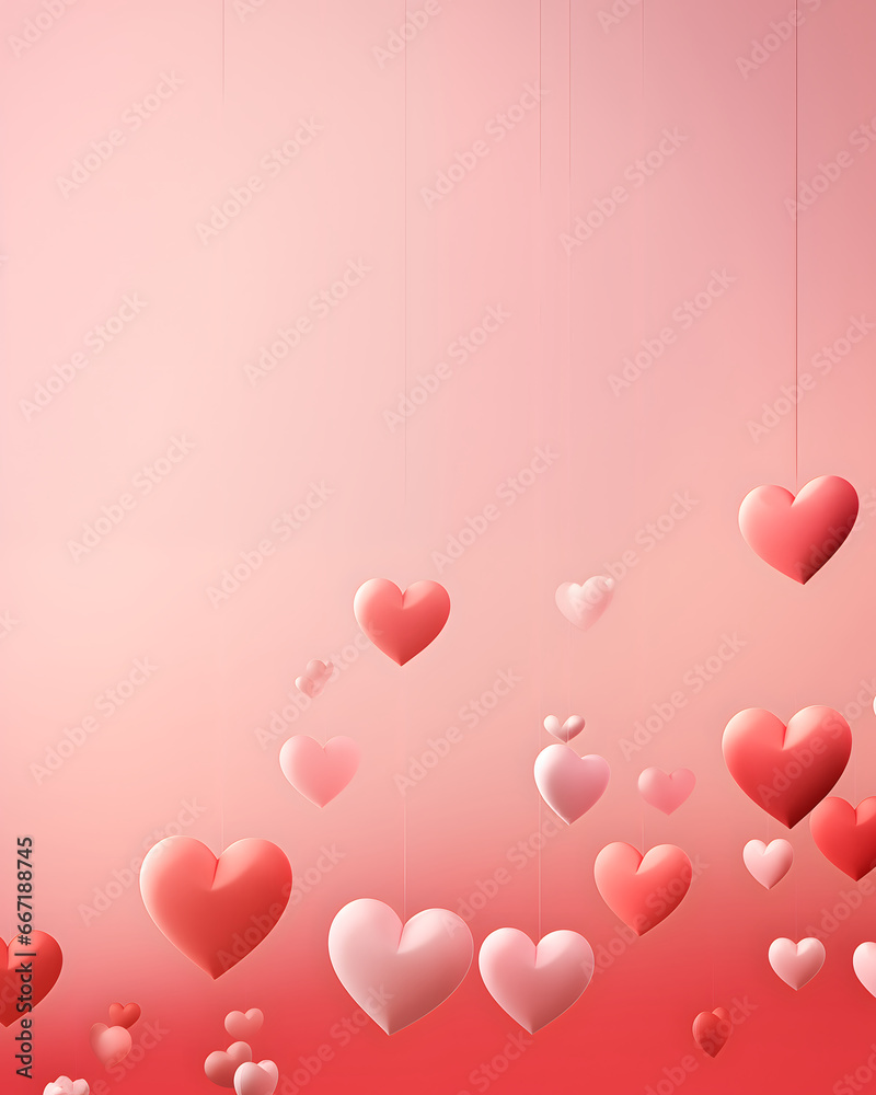 Love hearts background - Valentines design theme
