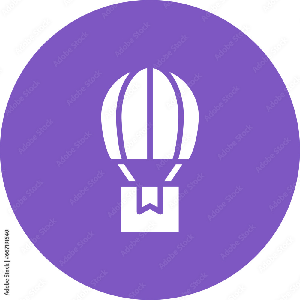 Air Balloon Delivery Icon