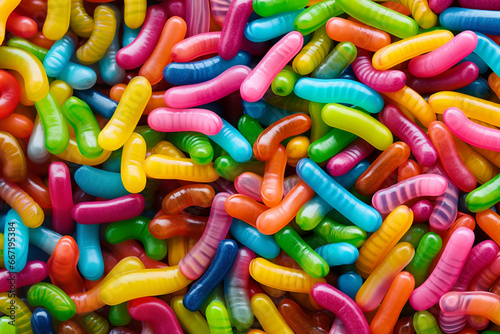 rainbow worms candy candy gum