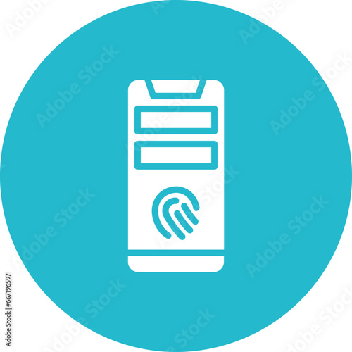 Mobile Fingerprint Icon
