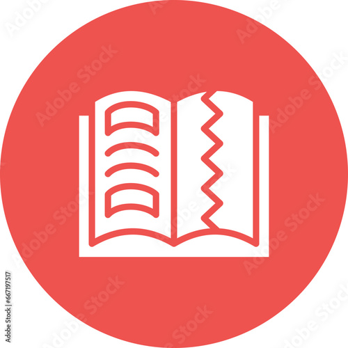 Teared Book Icon