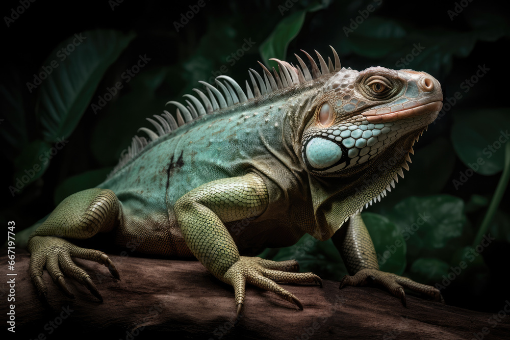Iguana on a tree - Generative AI Iguana on a tree - Generative AI