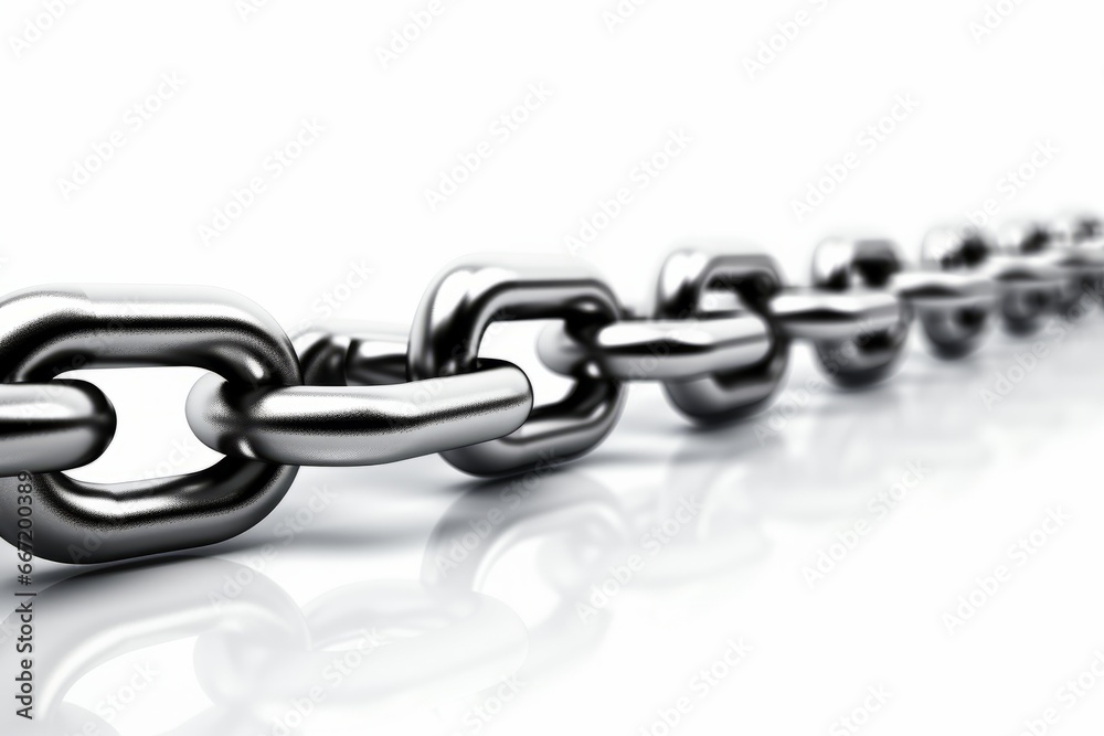 Chains on white background Chains on white background