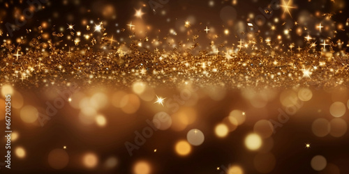 Luxury sparkling Luxury golden wave of lights and sparkle elegant fluid data transfer technology. Gold sparkle splatter border.Gold Foil Frame Gold brush strokes bokeh gold swirl on black background.