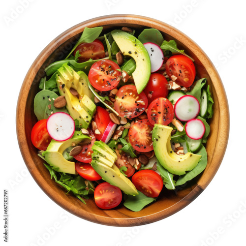 Healthy Salad with Tomato a...