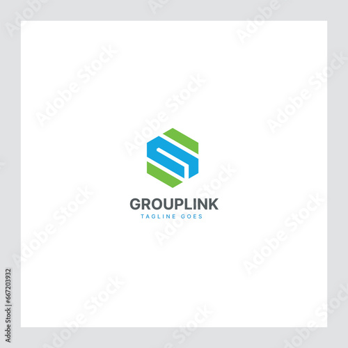 G-letter logo Design in the form of a Hexagons shape and a cube logo with 
Letter monogram designs for corporate identity to business logo (ID: 667203932)