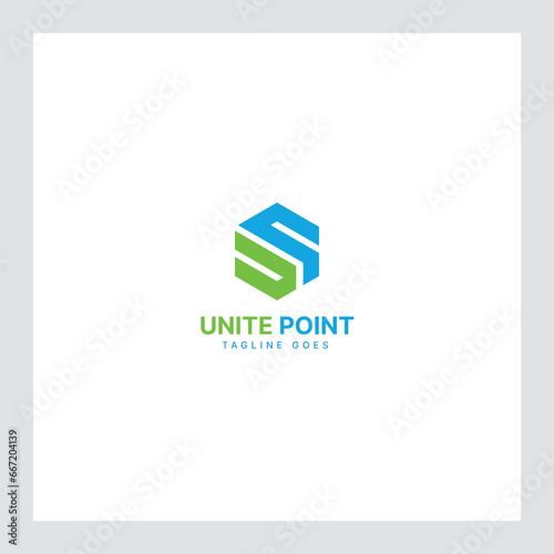 U-letter and P logo Design in the form of Hexagons shape and a cube logo with 
Letter monogram designs for corporate identity to business logo (ID: 667204139)
