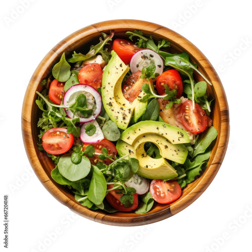 Healthy Salad with Tomato a...