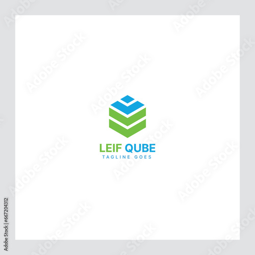 M-letter and Leif logo Design in the form of Hexagons shape and a cube logo with 
Letter monogram designs for corporate identity to business logo (ID: 667204312)
