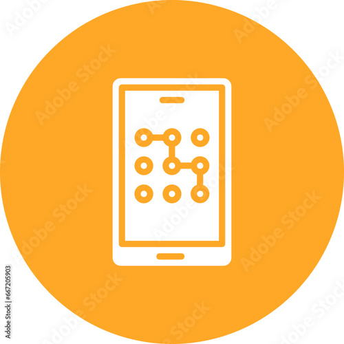 Mobile Pattern Lock Icon
