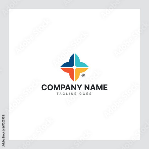 X-letter and Color logo Design in the form of Hexagons shape and a cube logo with 
Letter monogram designs for corporate identity to business logo (ID: 667205958)
