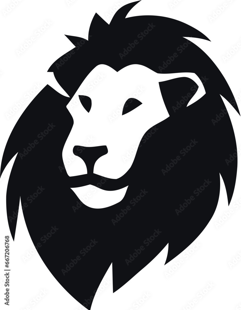 head of a lion, face, vector, head, illustration, cartoon