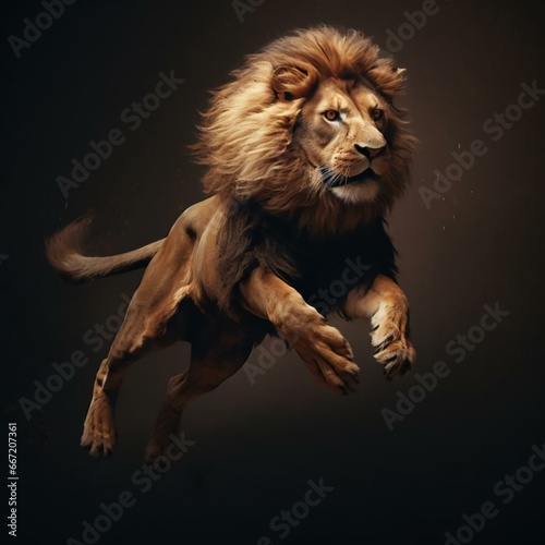 Lion Animals Savana Afric