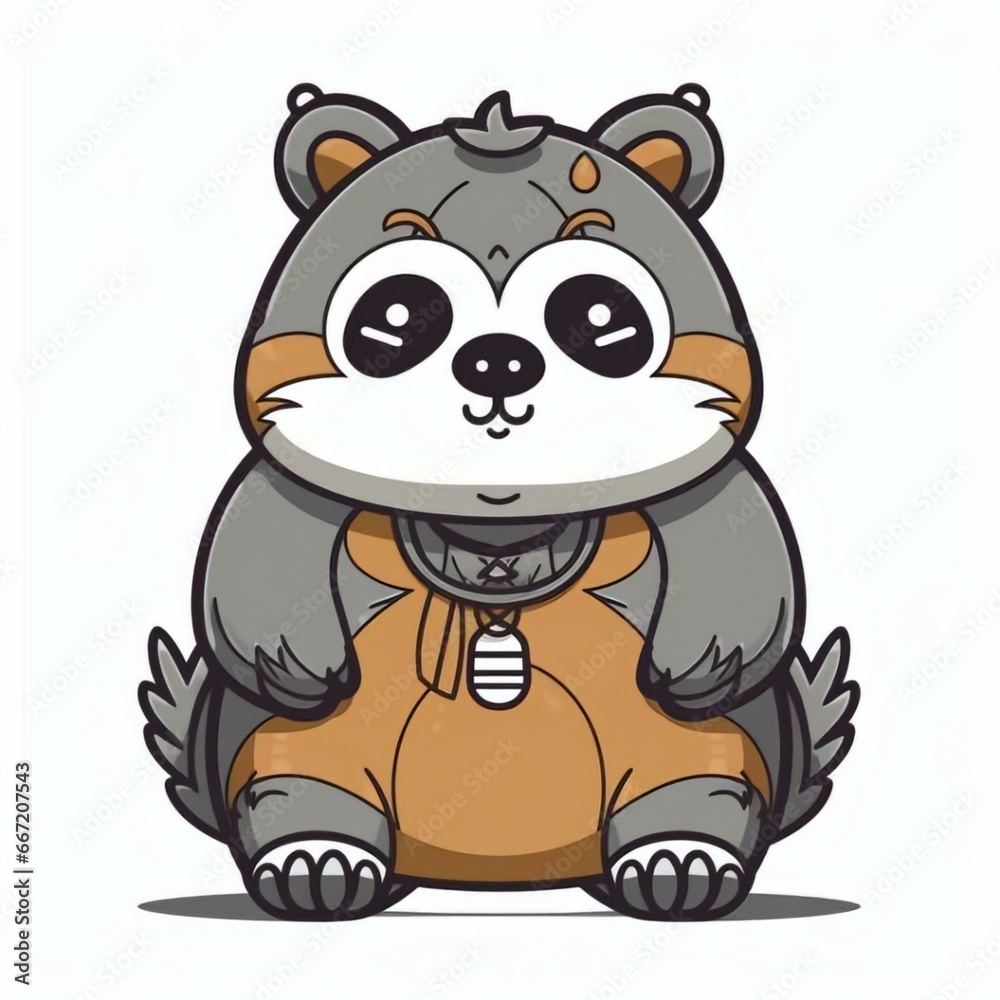 Naklejka premium Cartoon Art Graphic print