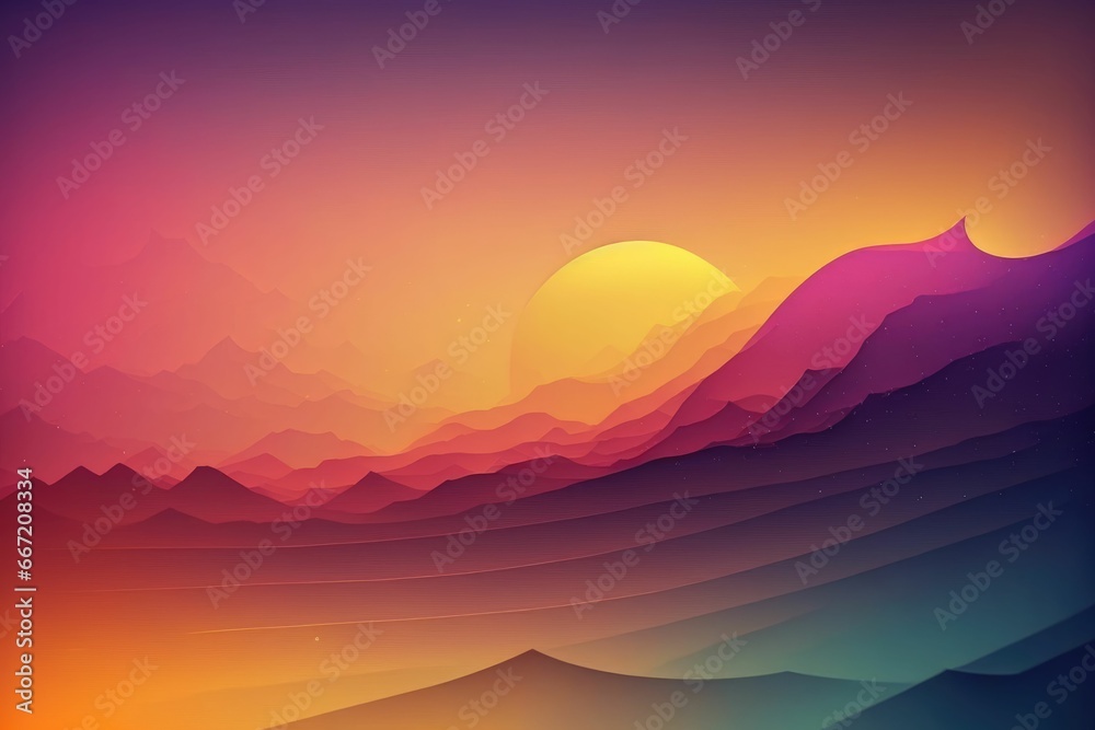 Neon gradient abstract background