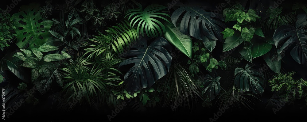 A Wall Of Tropical Plants A Wall Of Tropical Plants