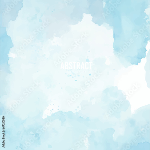 Blue sky background  Blue watercolor  Abstract blue background with space