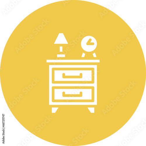 Bedside Table Icon