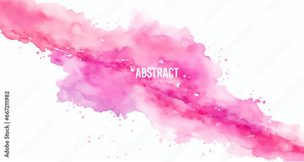 Pink watercolor background with watercolor, abstract watercolor background illustration