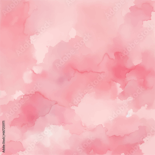 Pink watercolor background, abstract watercolor background with watercolor splashes, vector watercolor background