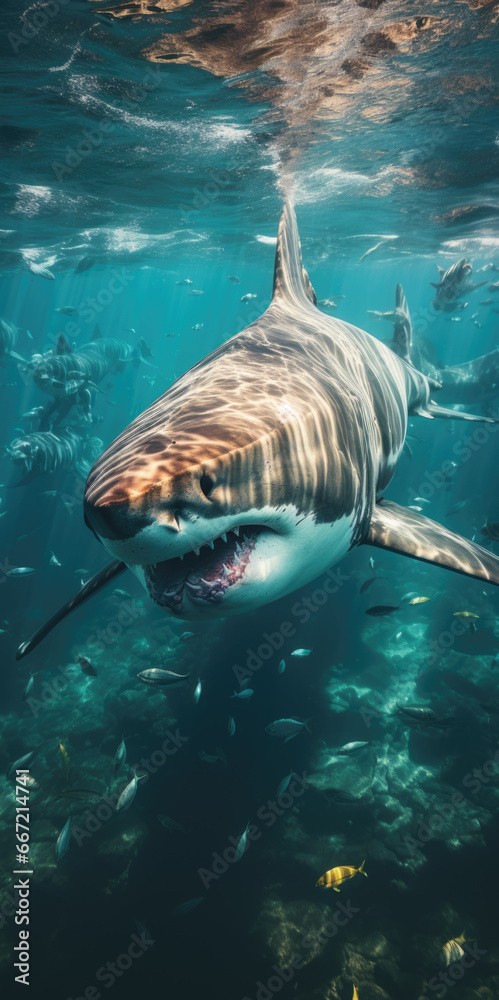 Fototapeta premium Weiser Hai