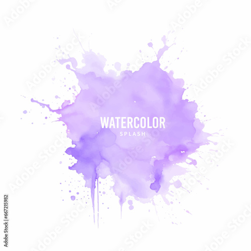 Splashes on white, Abstract watercolor background