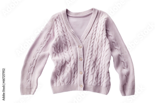 Knitted women's cardigan in pink color