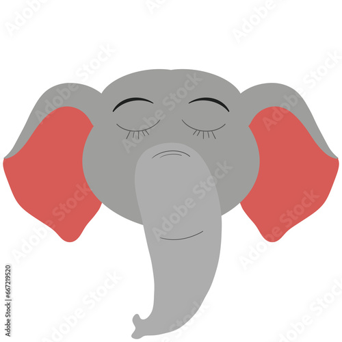 elephant Charcter Illustration photo