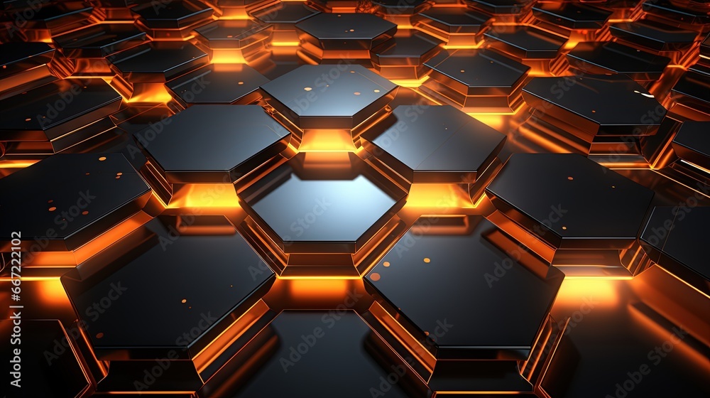 a bunch of hexagons that are all different colors. generative ai a bunch of hexagons that are all different colors. generative ai