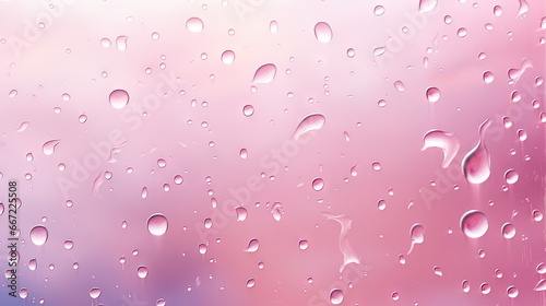  a close up of a window with water drops on it. generative ai