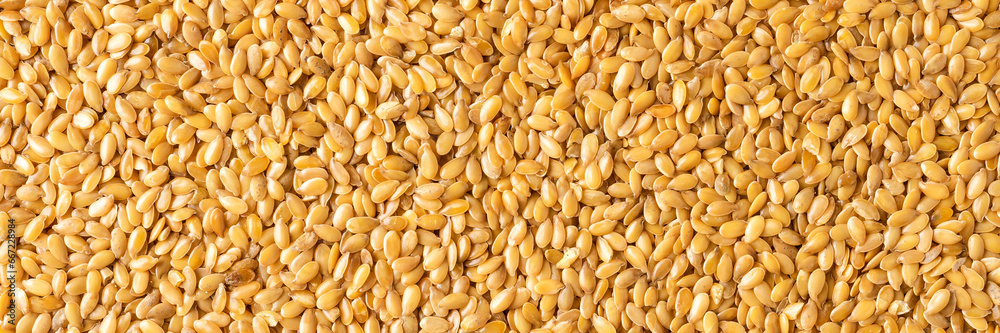 Flax seeds texture. Background with copyspace. Close up. Top view Flax seeds texture. Background with copyspace. Close up. Top view