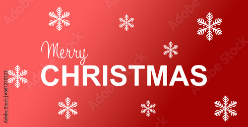 Merry Christmas hand drawn lettering. Christmas holidays typography. Vector illustration.