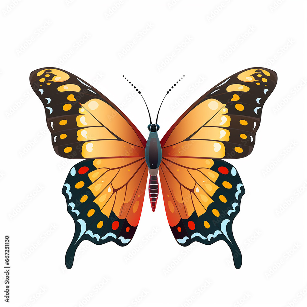 Obraz premium Colorful Butterfly Radiant Spectrum
