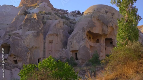 Explore the extraordinary rock formations that tell the ancient tales of Cappadocia, Turkey. These surreal rocks, once homes carved by ancient inhabitants, stand as a testament to human ingenuity and photo