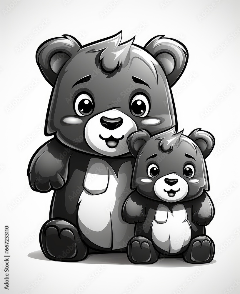 Cute teddy bear sitting on white background Cute teddy bear sitting on white background