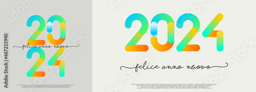 felice anno nuovo - buon anno 2024	
