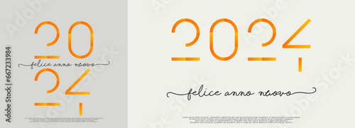 felice anno nuovo - buon anno 2024	