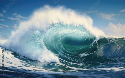 Massive ocean wave © piai