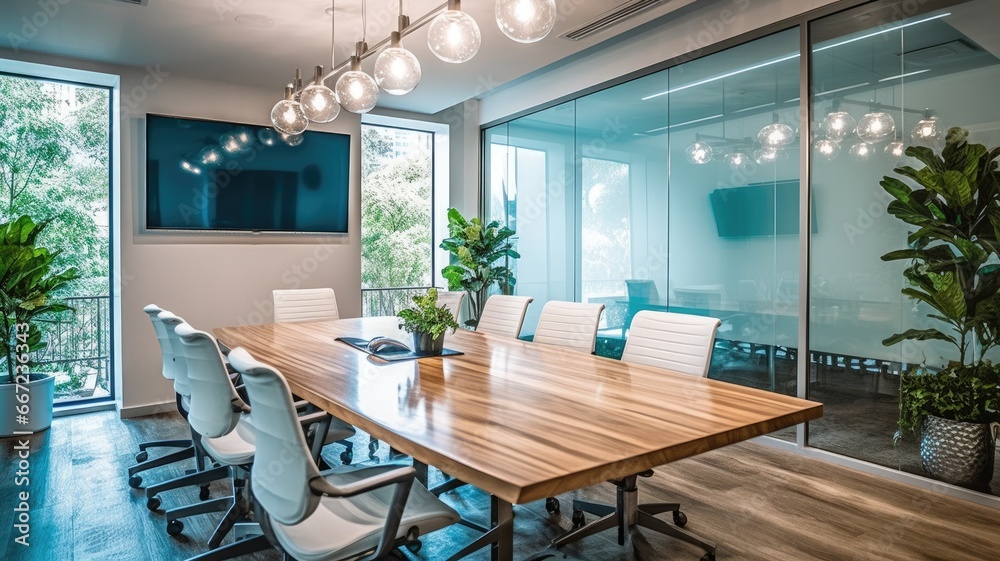 Inspiring office interior design Modern style Conference featuring ...